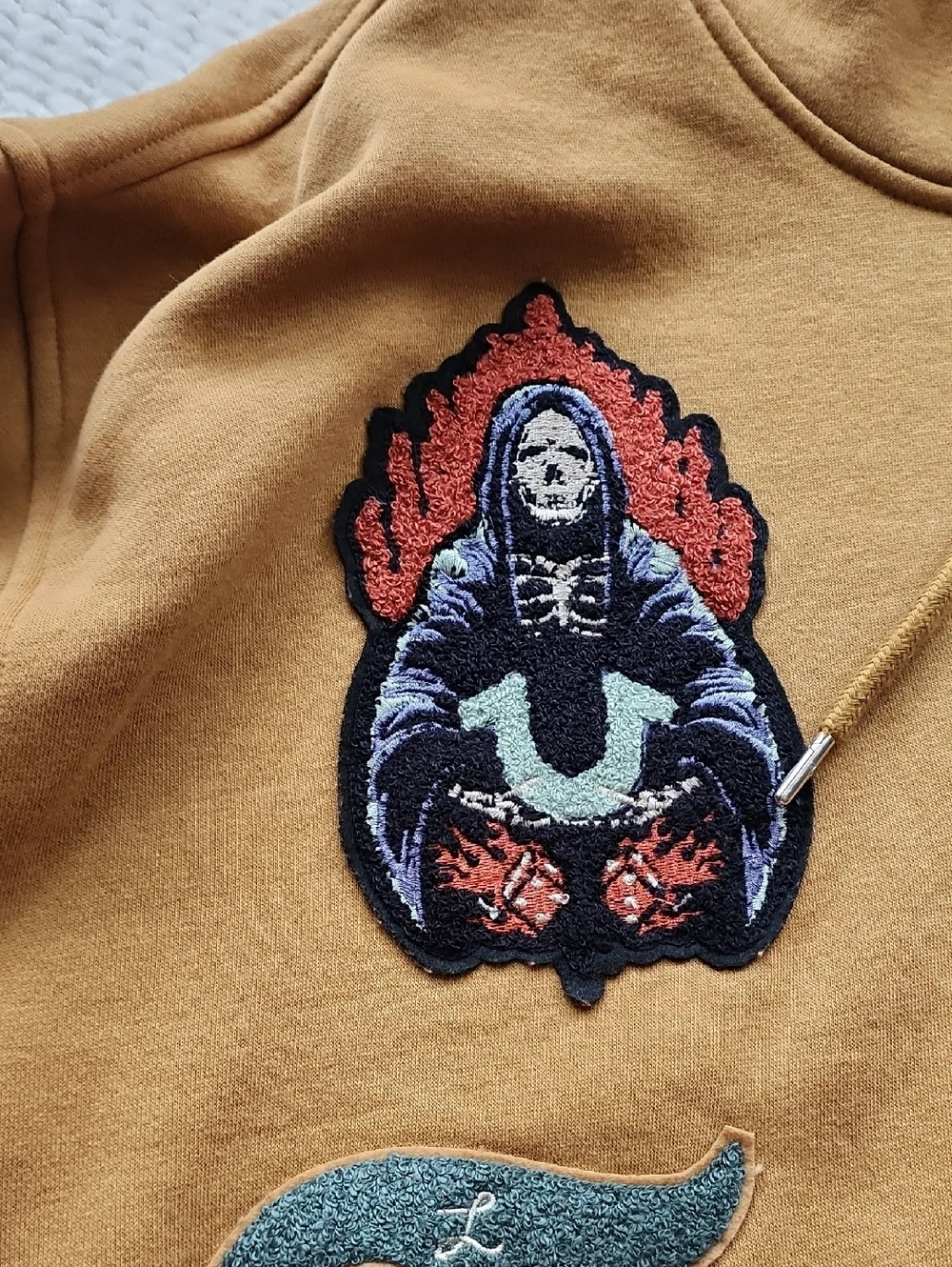 True Religion  Brown Multi-patch Hoodie